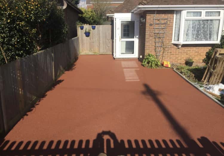 This is a photo of a new Resin bound installed in a patio carried out in a district of Wirral. All works done by Resin Driveways Wirral